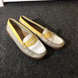 G.H Bass Whitney Colorblock Weejuns White/Grey/Yellow